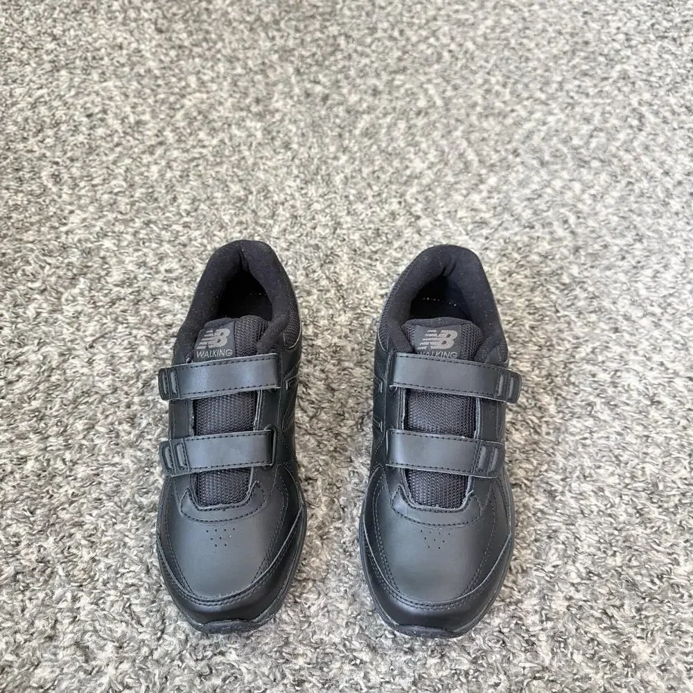 New Balance Womens Black Hook and Loop Strap Walking Shoes Sneakers 6.5 B NEW